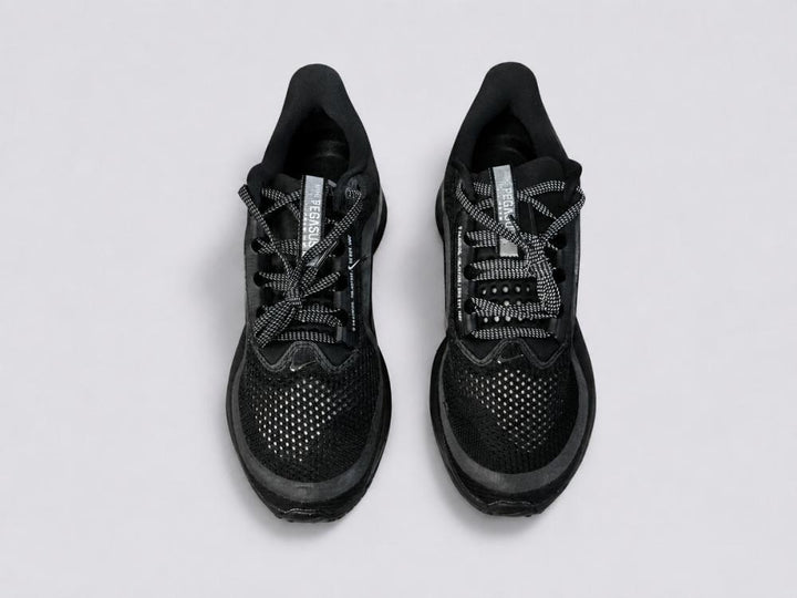 Men’s Nike Pegasus Premium Running Shoes - Black/Black/Metallic Silver - 9.5 - Sneaker