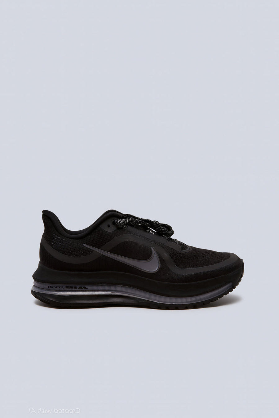 Men’s Nike Pegasus Premium Running Shoes - Black/Black/Metallic Silver - 9.5 - Sneaker
