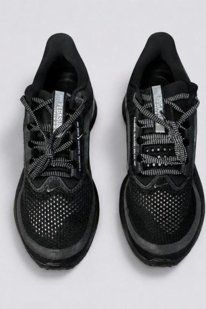 Men’s Nike Pegasus Premium Running Shoes - Black/Black/Metallic Silver - 9.5 - Sneaker