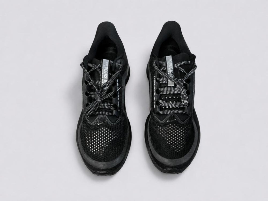 Men’s Nike Pegasus Premium Running Shoes - Black/Black/Metallic Silver - 9.5 - Sneaker