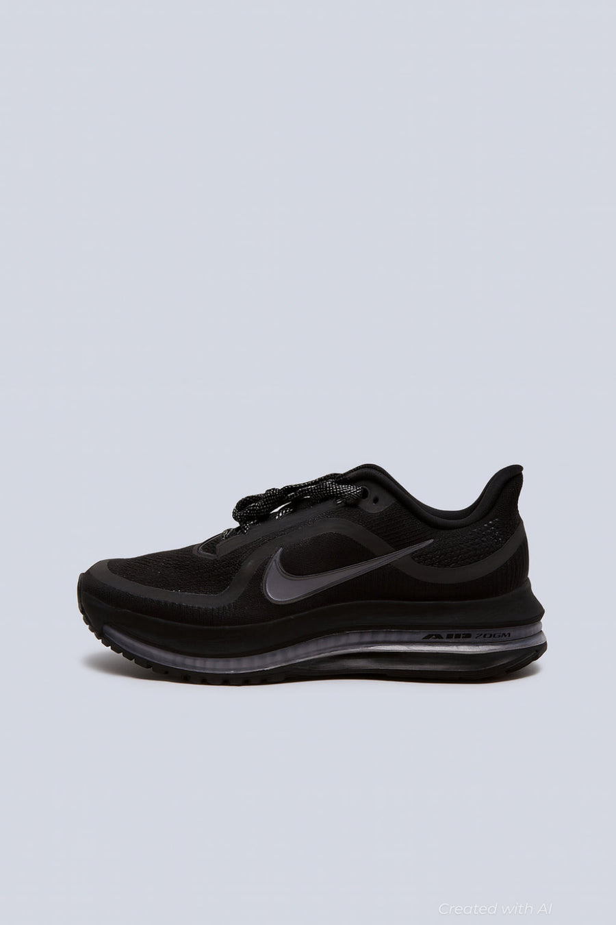 Men’s Nike Pegasus Premium Running Shoes - Black/Black/Metallic Silver - 9.5 - Sneaker