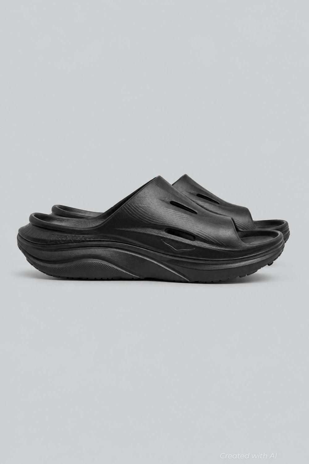 Men’s Ora Slide 3 Slip On Recovery Sandals - Black/Black - 11 - Sandals