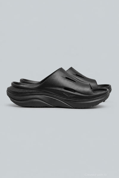 Men’s Ora Slide 3 Slip On Recovery Sandals - Black/Black - 11 - Sandals