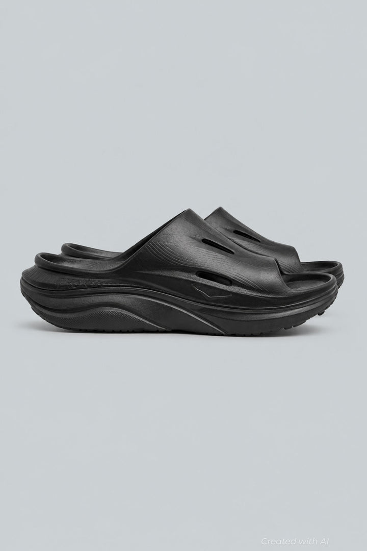 Men’s Ora Slide 3 Slip On Recovery Sandals - Black/Black - 11 - Sandals