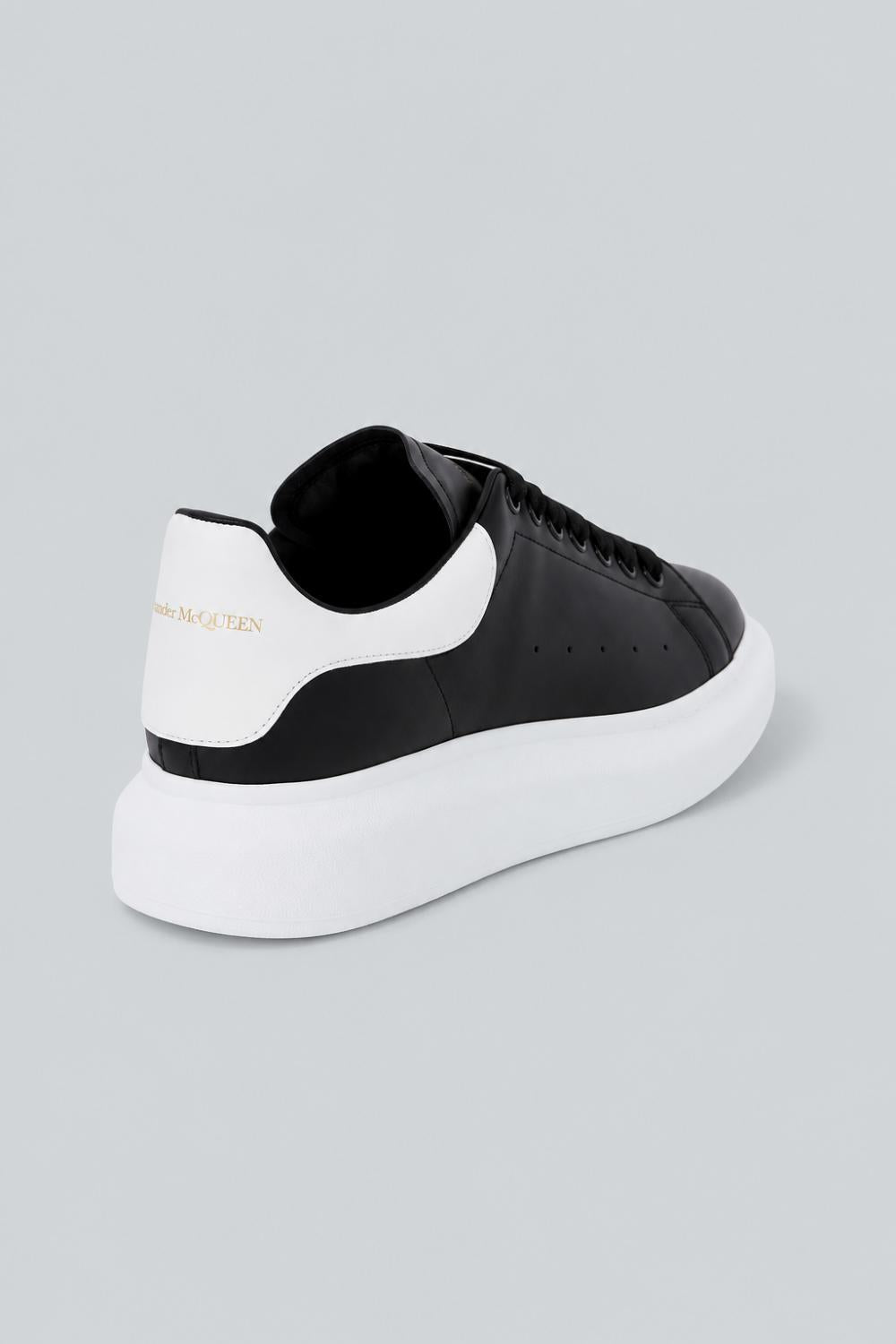 Men’s Oversized Leather Sneakers - Black/Bone - 9.5US / 42.5EU - Sneaker