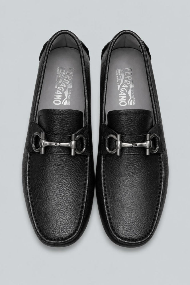 Men’s Parigi New Arizona Leather Drivers - Black - 9.5 - Loafers