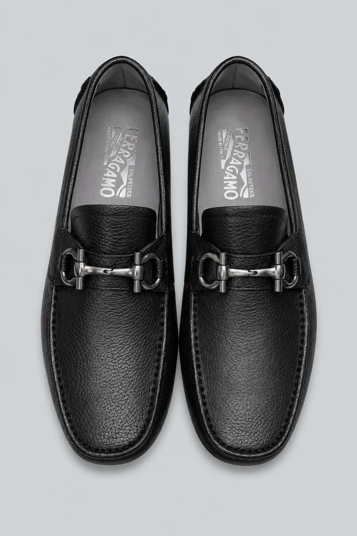 Men’s Parigi New Arizona Leather Drivers - Black - 9.5 - Loafers