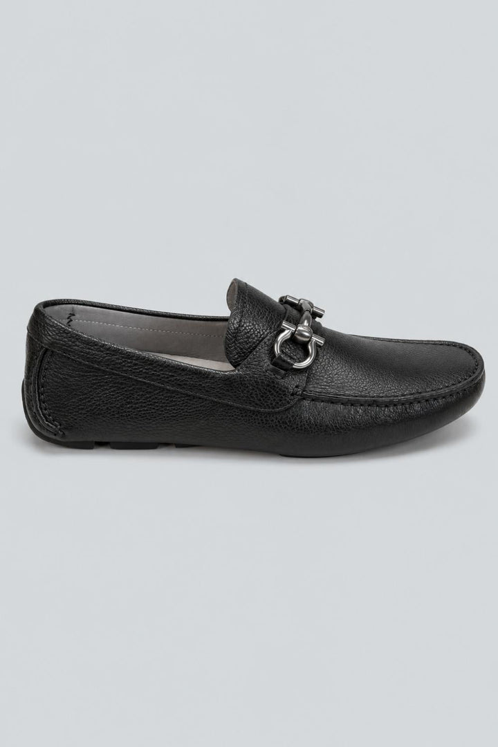 Men’s Parigi New Arizona Leather Drivers - Black - 9.5 - Loafers