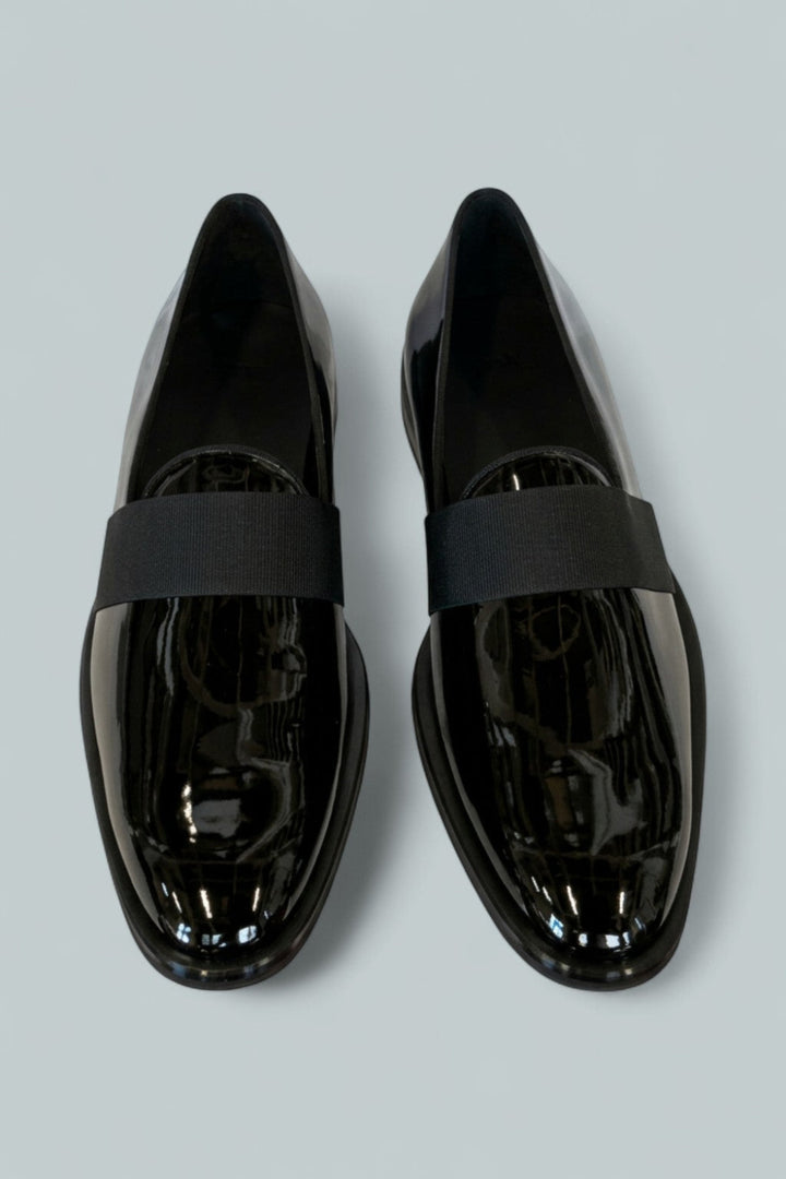 Men’s Patent Derrek Loafers - Black - Loafers