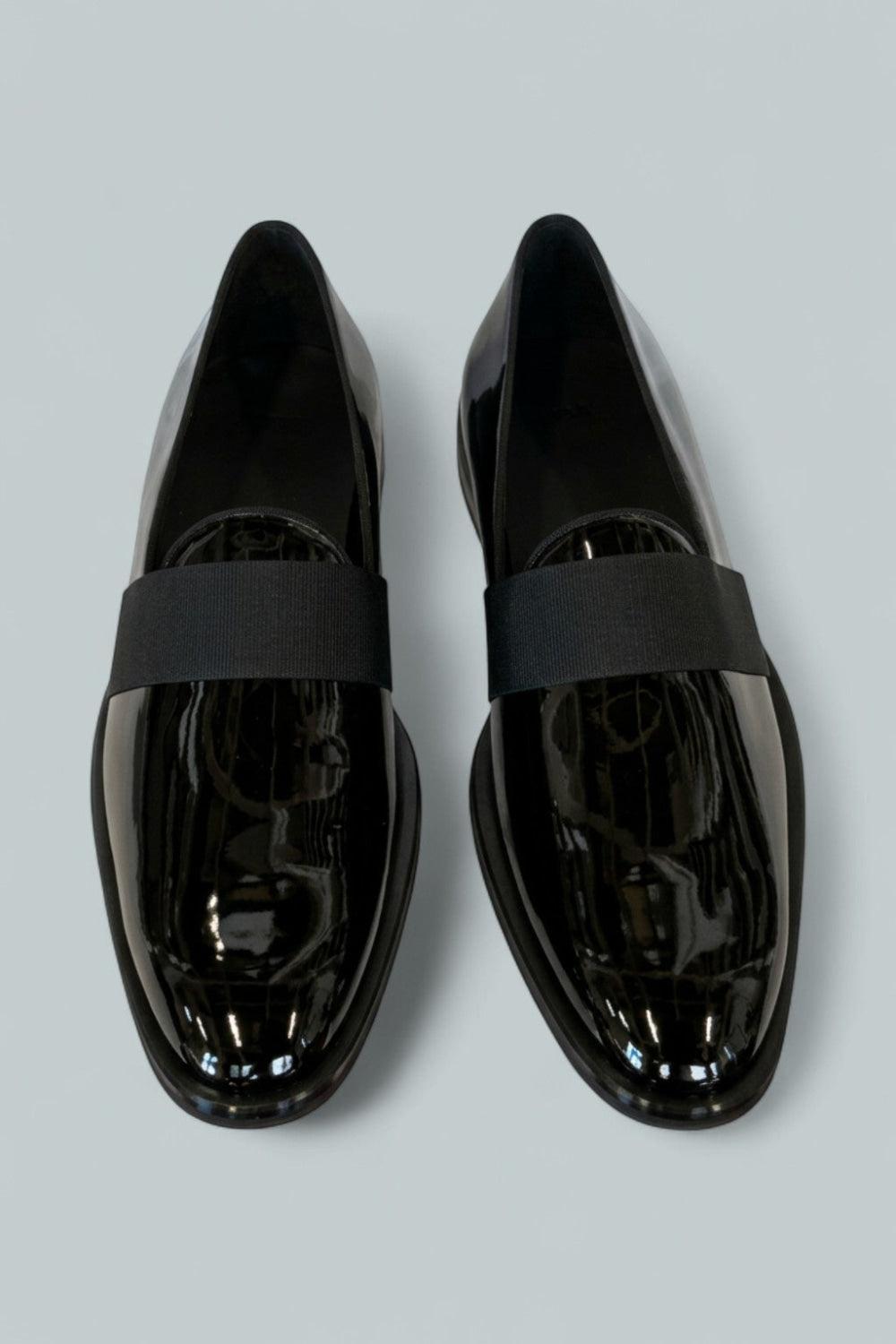 Men’s Patent Derrek Loafers - Black - Loafers