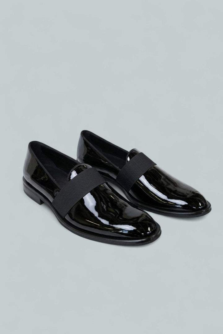 Men’s Patent Derrek Loafers - Black - Loafers