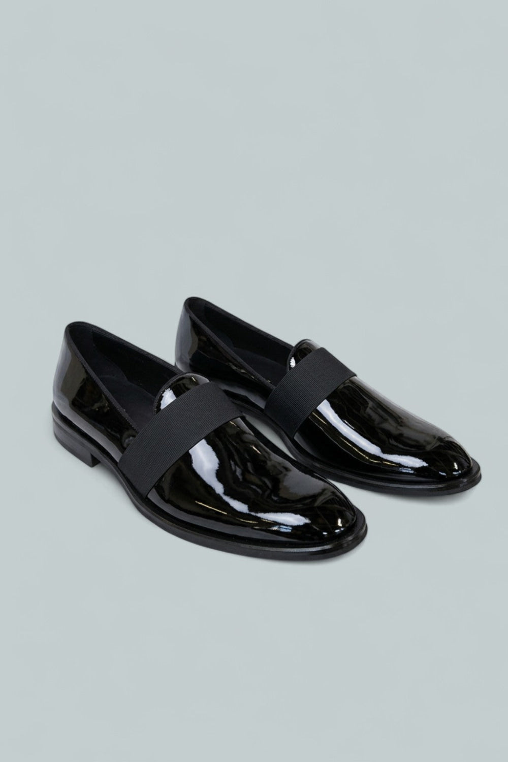 Men’s Patent Derrek Loafers - Black - Loafers