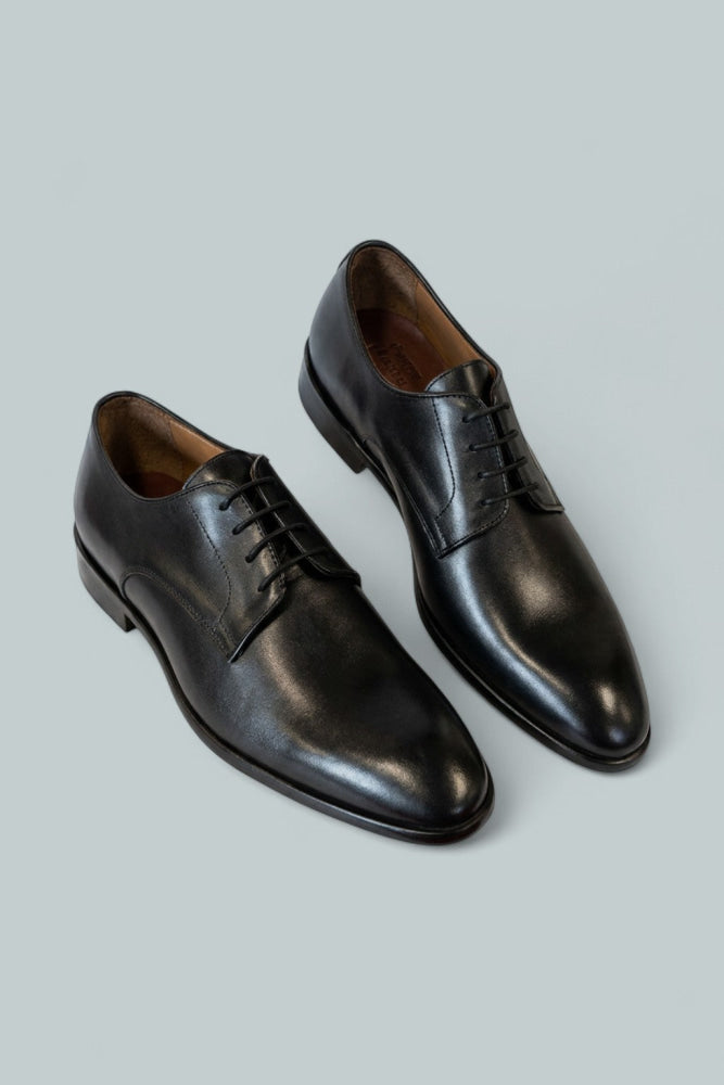 Men’s Salerno Lace Up Derby Dress Shoes - Black - Derby