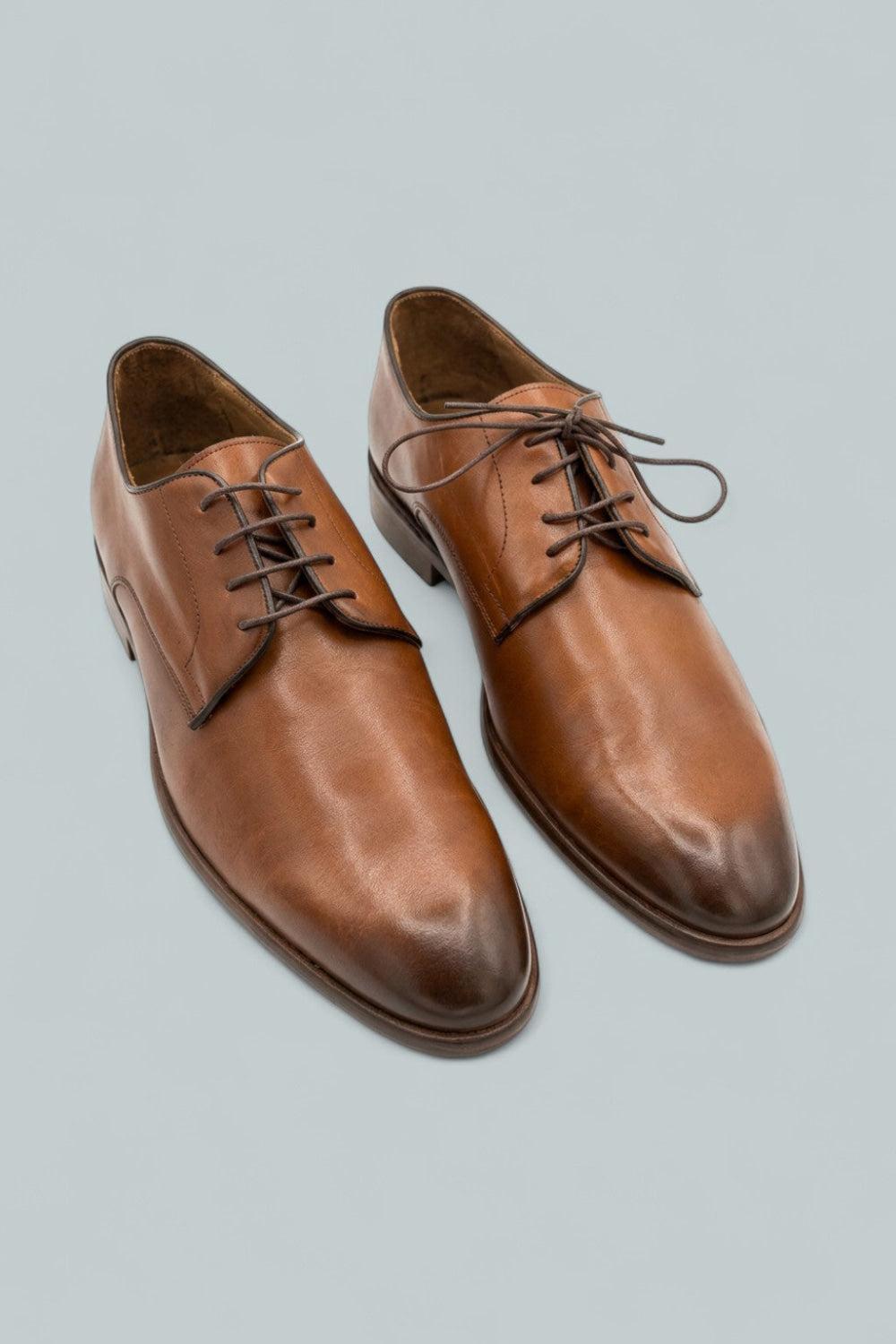 Men’s Salerno Lace Up Derby Dress Shoes - Cognac - Loafers