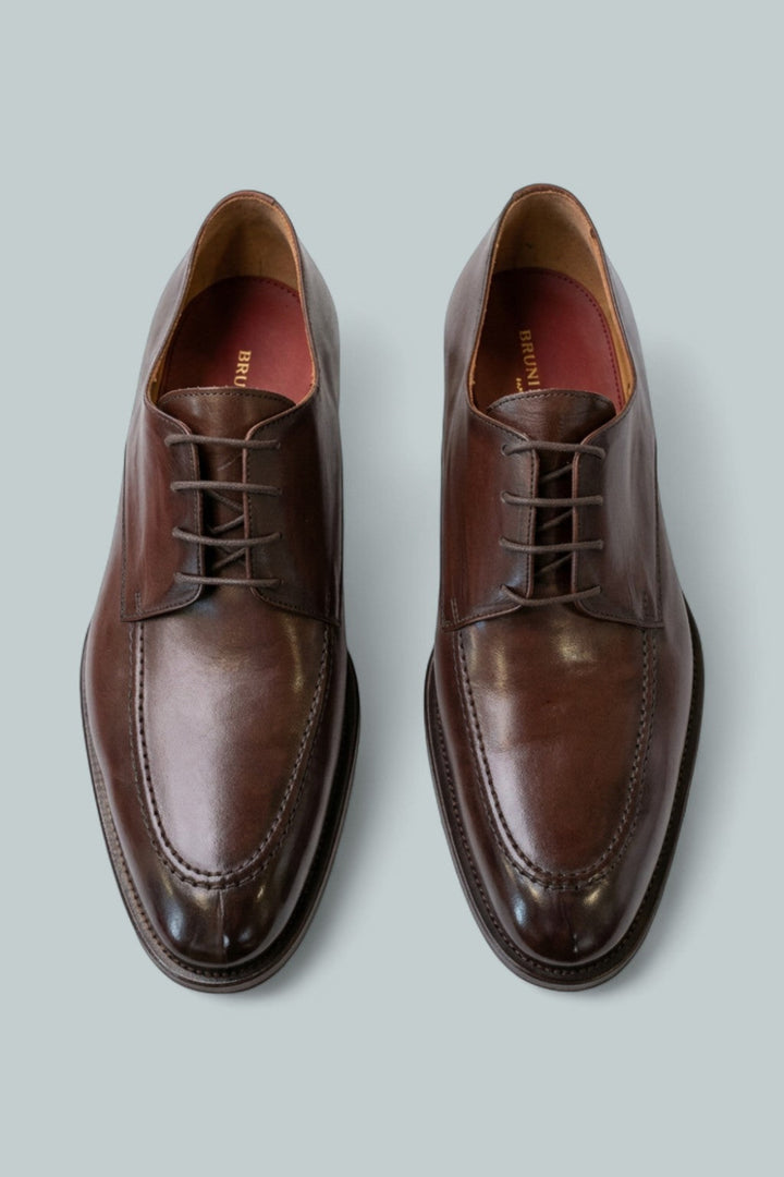 Men’s Santino Lace Up Oxford Dress Shoes - Brown - 11 - Loafers
