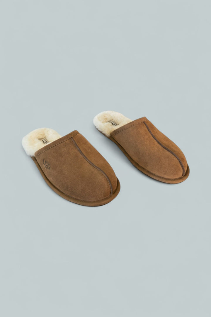 Men’s Scuff Slippers - Chesnut - Slip-On