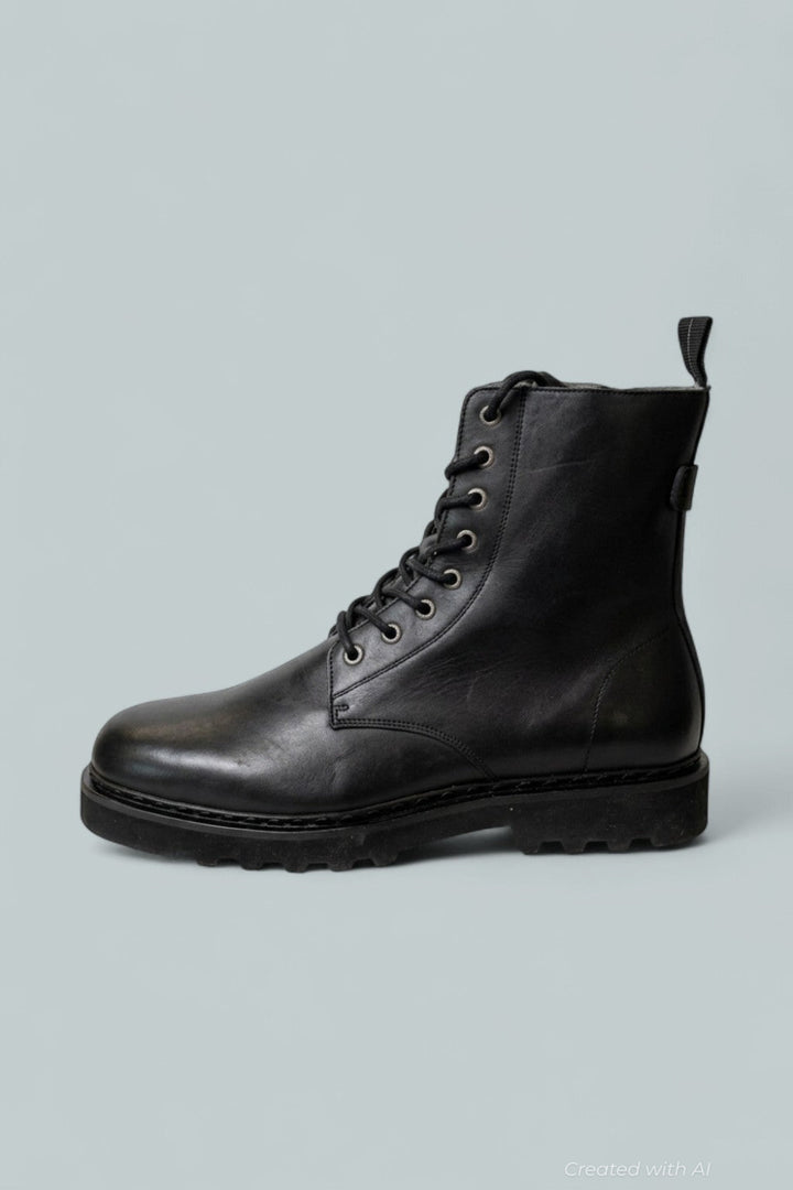 Men’s Skiff Military Boots - Black - Boots