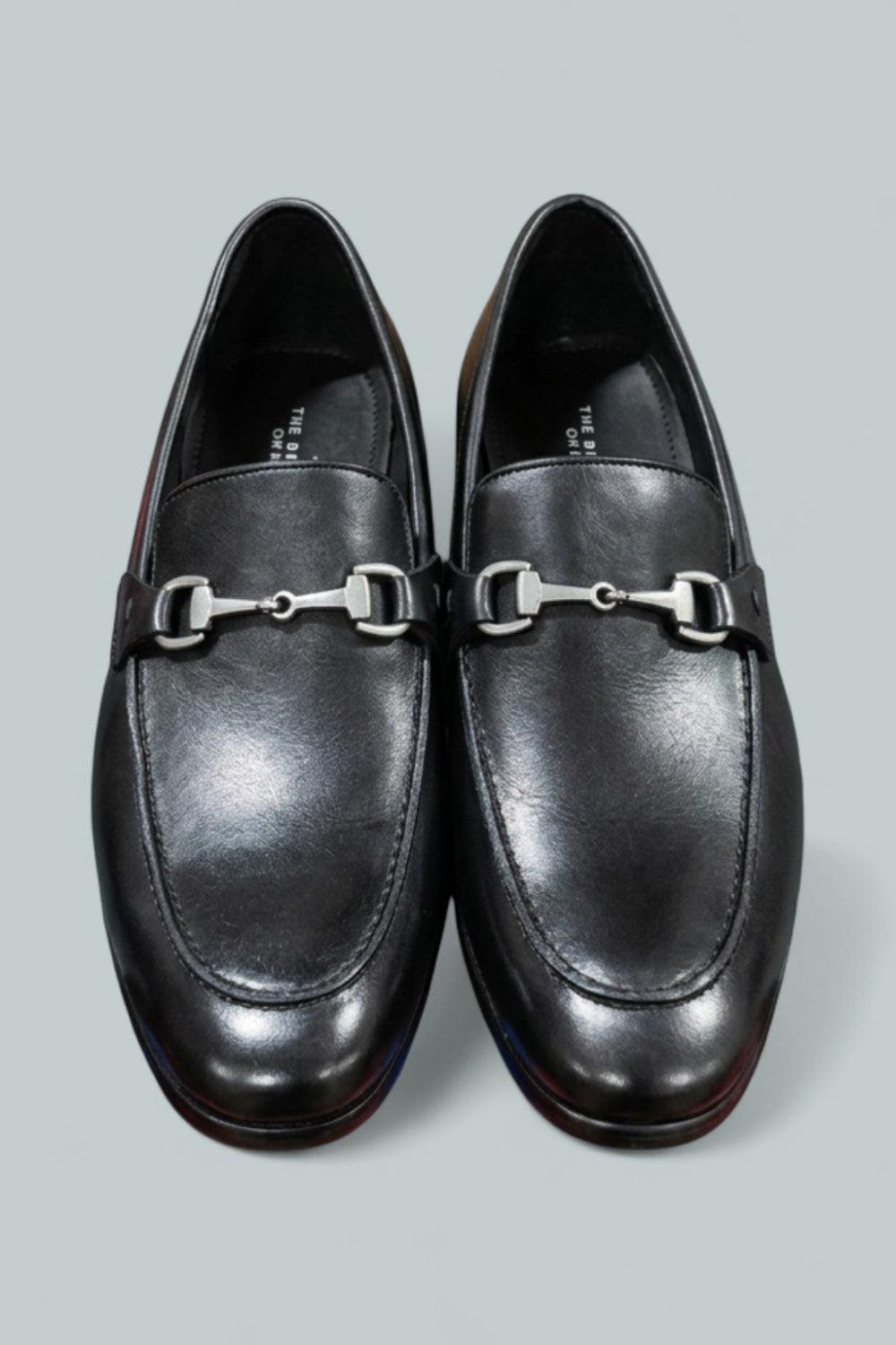 Men’s Slip On Bit Loafers Exclusive - Black - Sandal