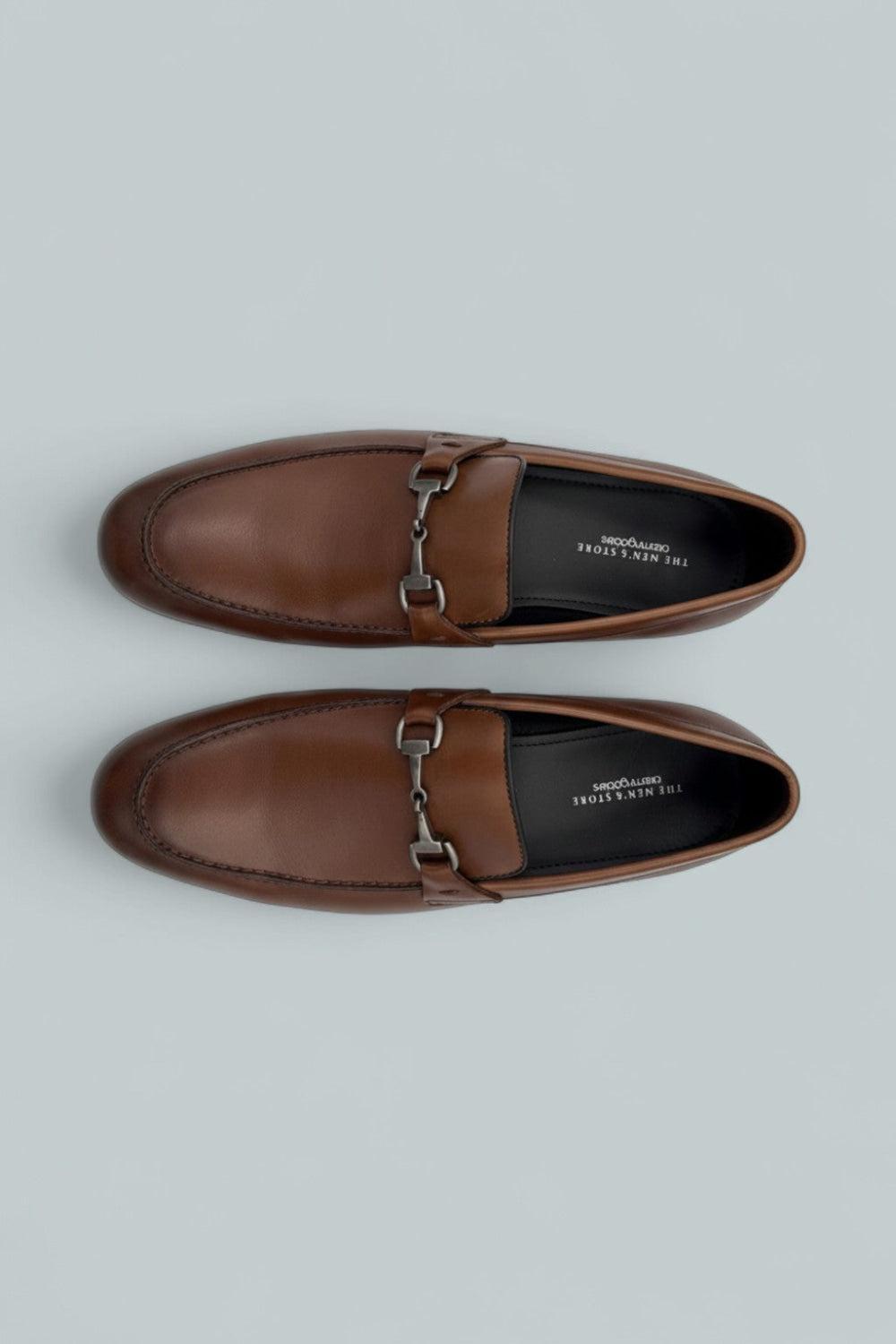 Men’s Slip On Bit Loafers Exclusive - Cognac - Loafers