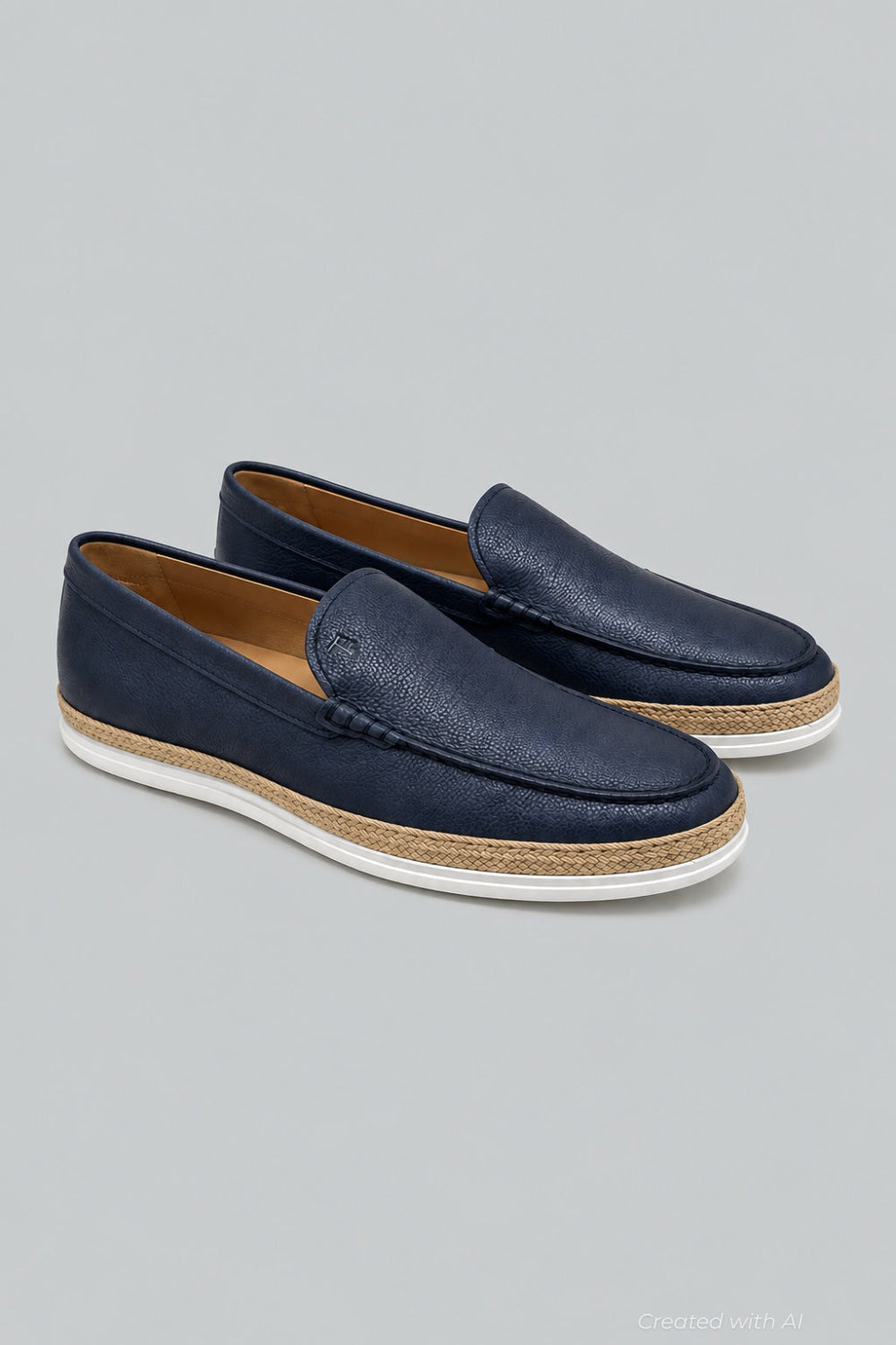 Men’s Slip On Loafers - Blue - Loafers