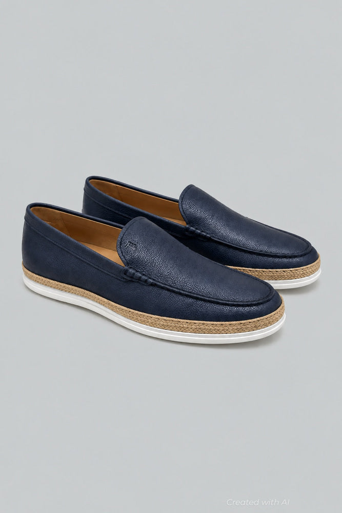 Men’s Slip On Loafers - Blue - Loafers