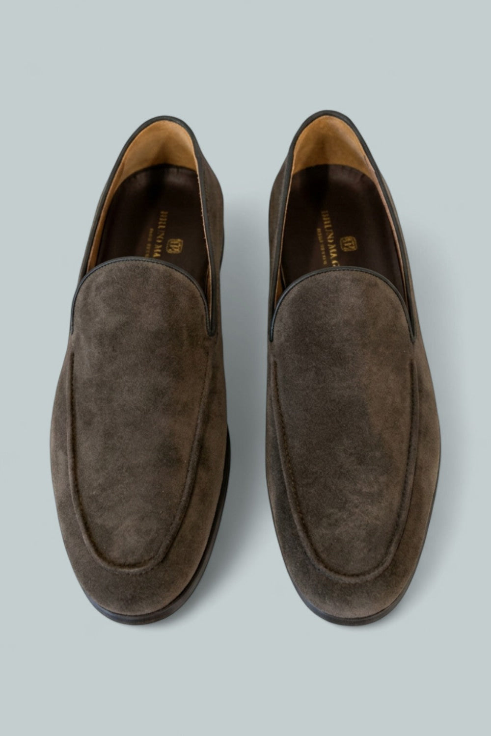 Men’s Sonny Suede Loafers - Dark Brown - Loafers