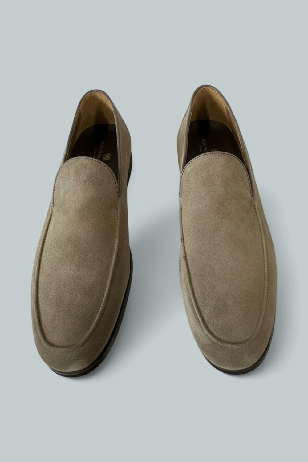 Men’s Sonny Suede Loafers - Sand Suede - 12 - Loafers