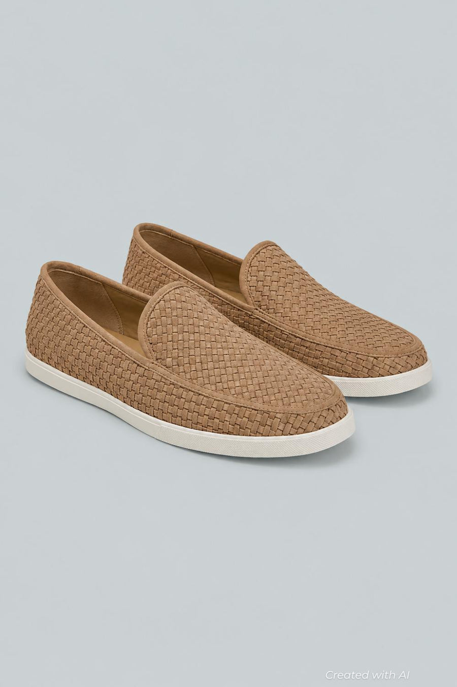 Men’s Sonoma Suede Basketweave Loafers - New Camel - 8.5 - Loafers