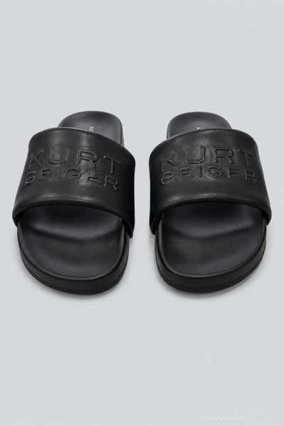 Men’s Stacked Slide Sandal - Black - 10 - Sandal