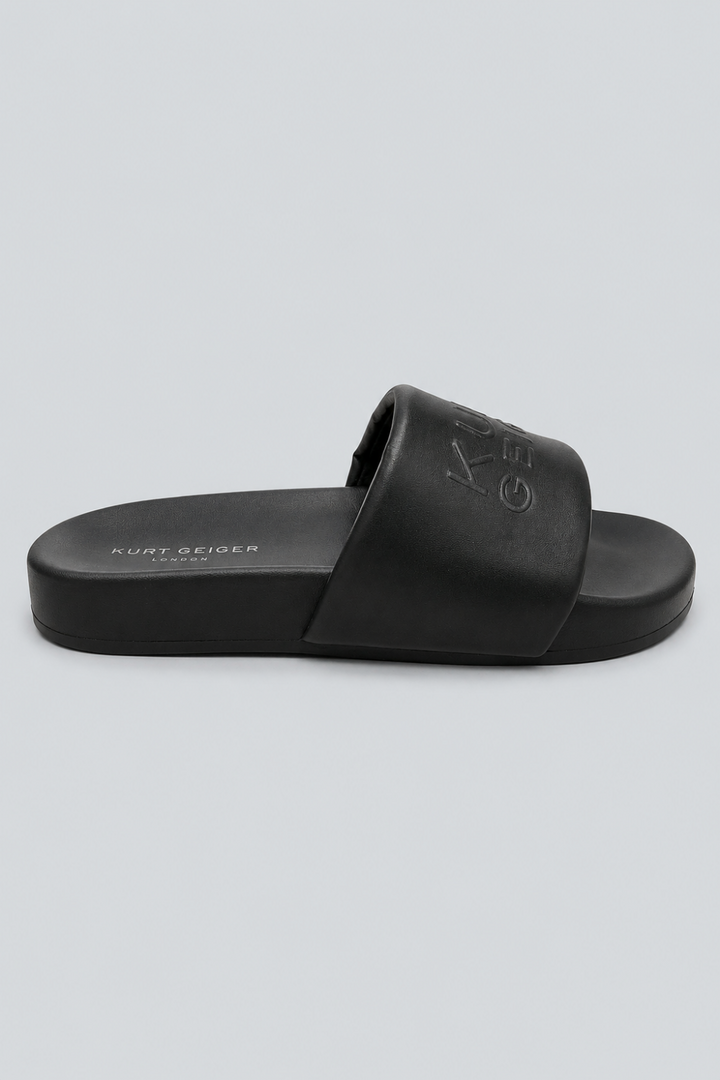 Men’s Stacked Slide Sandal - Black - 10 - Sandal