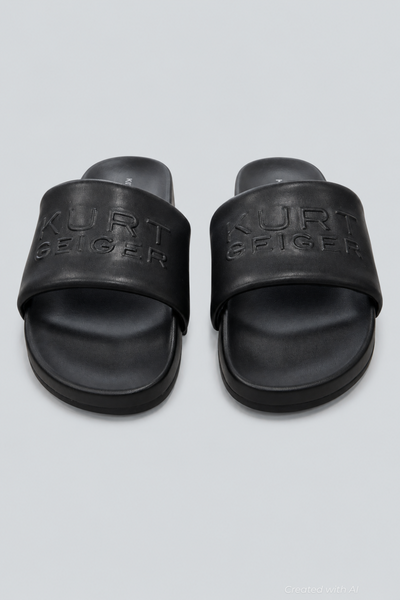 Men’s Stacked Slide Sandal - Black - 10 - Sandal