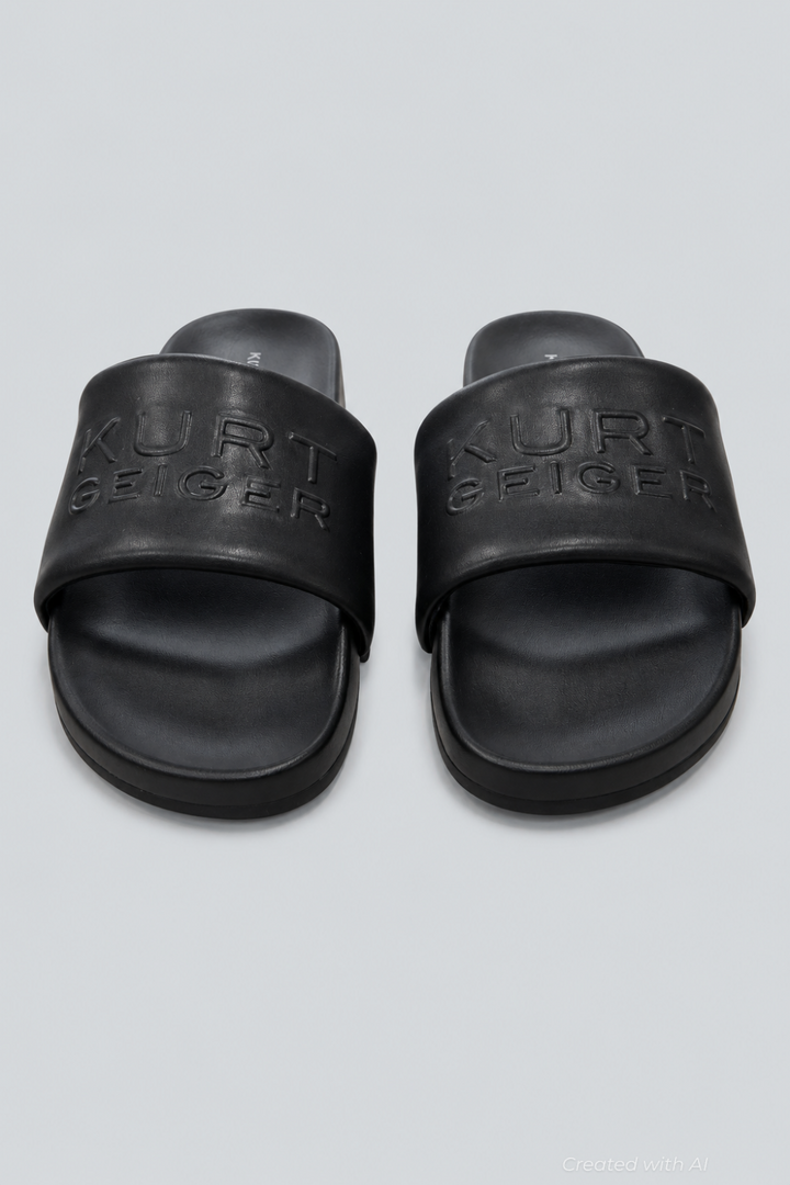 Men’s Stacked Slide Sandal - Black - 10 - Sandal