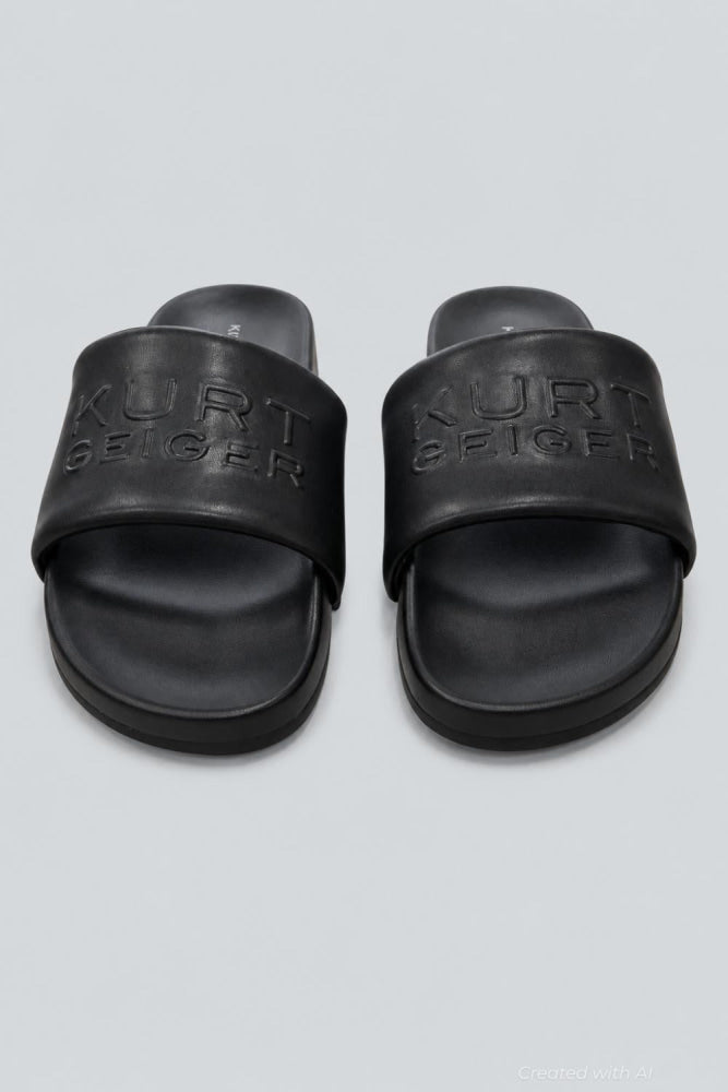 Men’s Stacked Slide Sandal - Black - 10 - Sandal