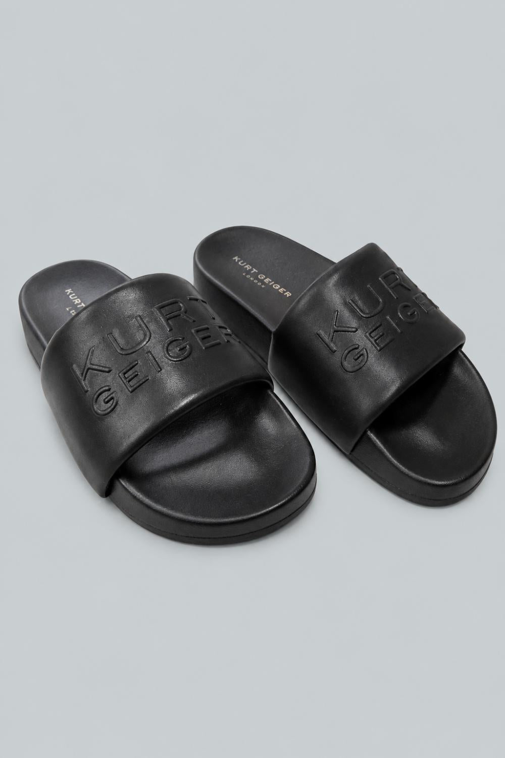 Men’s Stacked Slide Sandal - Black - 10 - Sandal