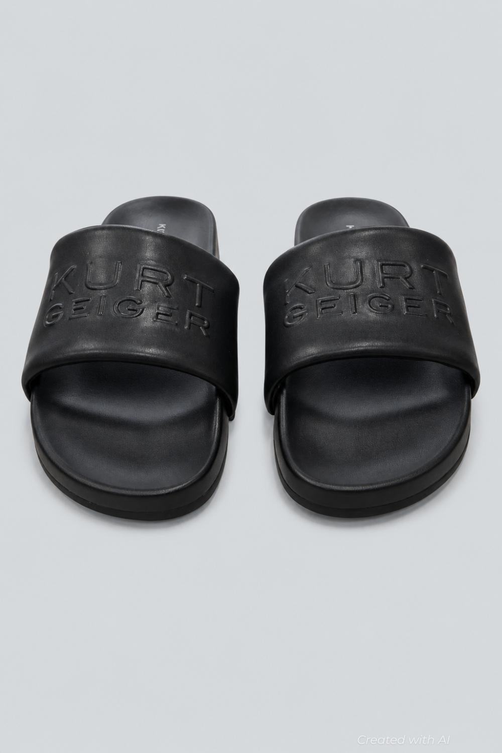 Men’s Stacked Slide Sandal - Black - 10 - Sandal