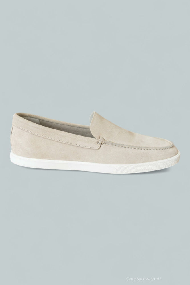 Men’s Suede Sonoma Moc Toe Loafers - Moonlight - 8 - Loafers