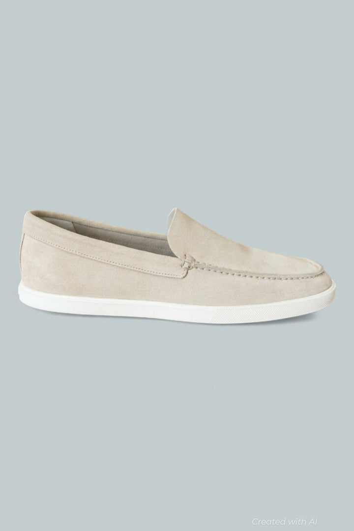 Men’s Suede Sonoma Moc Toe Loafers - Moonlight - 8 - Loafers