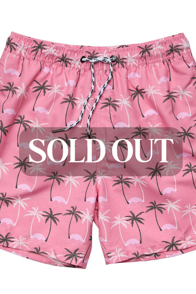 Mens Sustainable Volley Board Short - Palm Paradise - Board Short