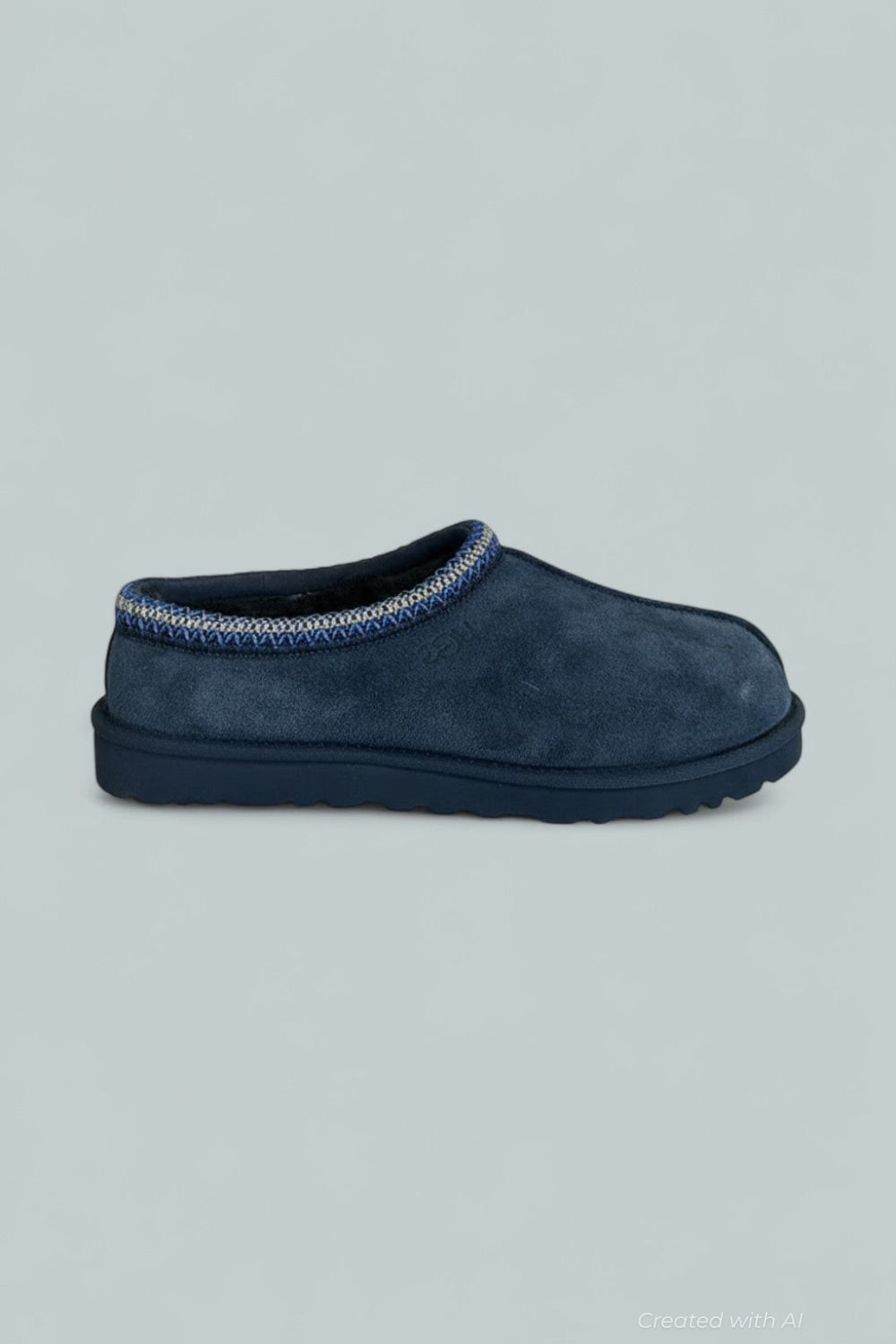 Men’s Tasman II Suede & Shearling Slippers - Deep Ocean - 11 - Loafers