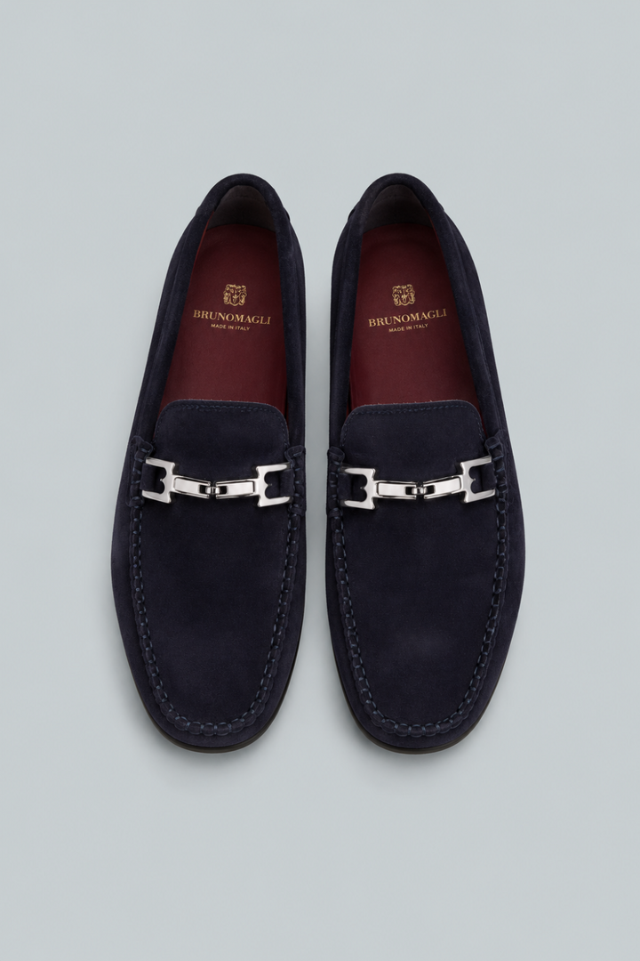 Men’s Taso Bit Drivers - Navy Suede - 9.5 - Loafers