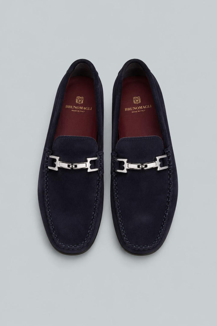 Men’s Taso Bit Drivers - Navy Suede - 9.5 - Loafers