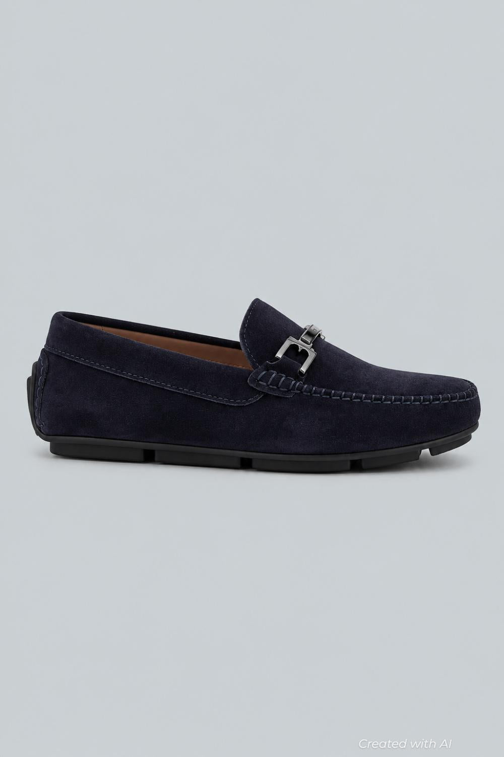 Men’s Taso Bit Drivers - Navy Suede - 9.5 - Loafers