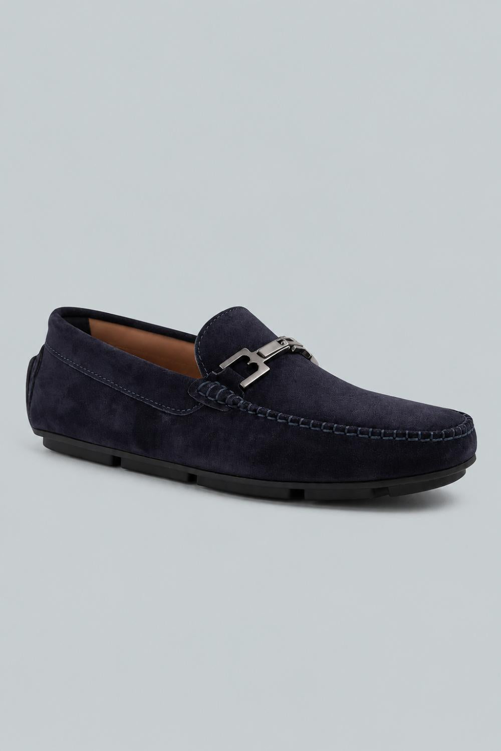 Men’s Taso Bit Drivers - Navy Suede - 9.5 - Loafers