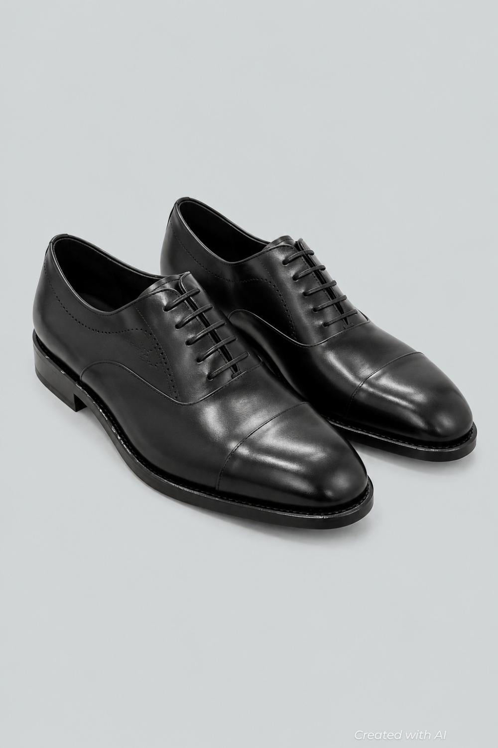Men’s Tramezza Oxford With Toe Cap - Black - 10 - Oxford
