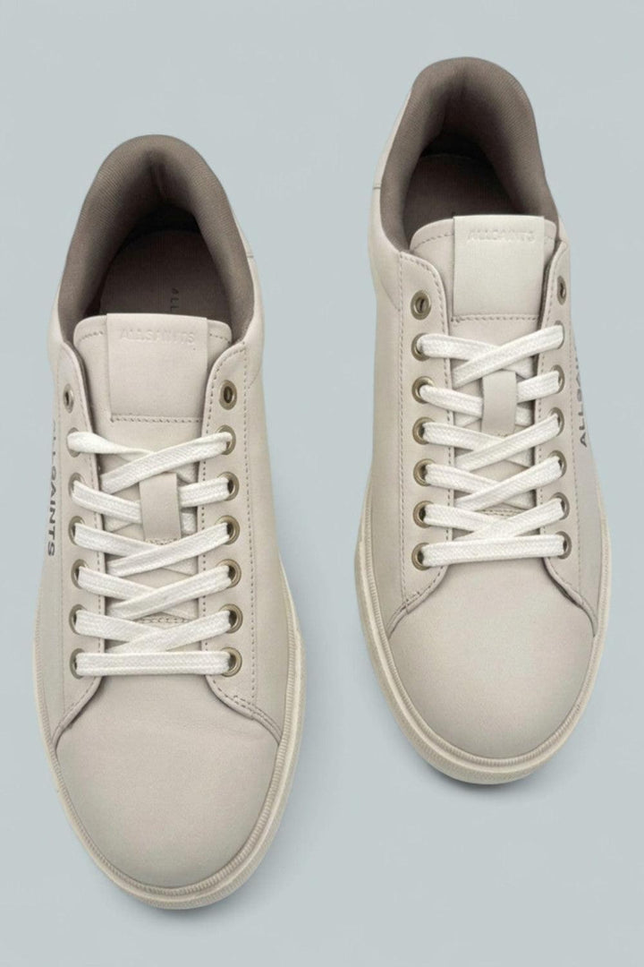 Men’s Underground Leather Low Top Sneakers - Triple White - Sneaker