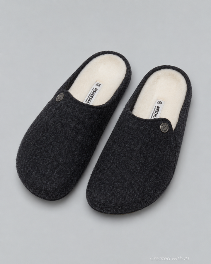 Men’s Zermatt Shearling Clogs - Gray - 10 10.5US / 43EU - Clog
