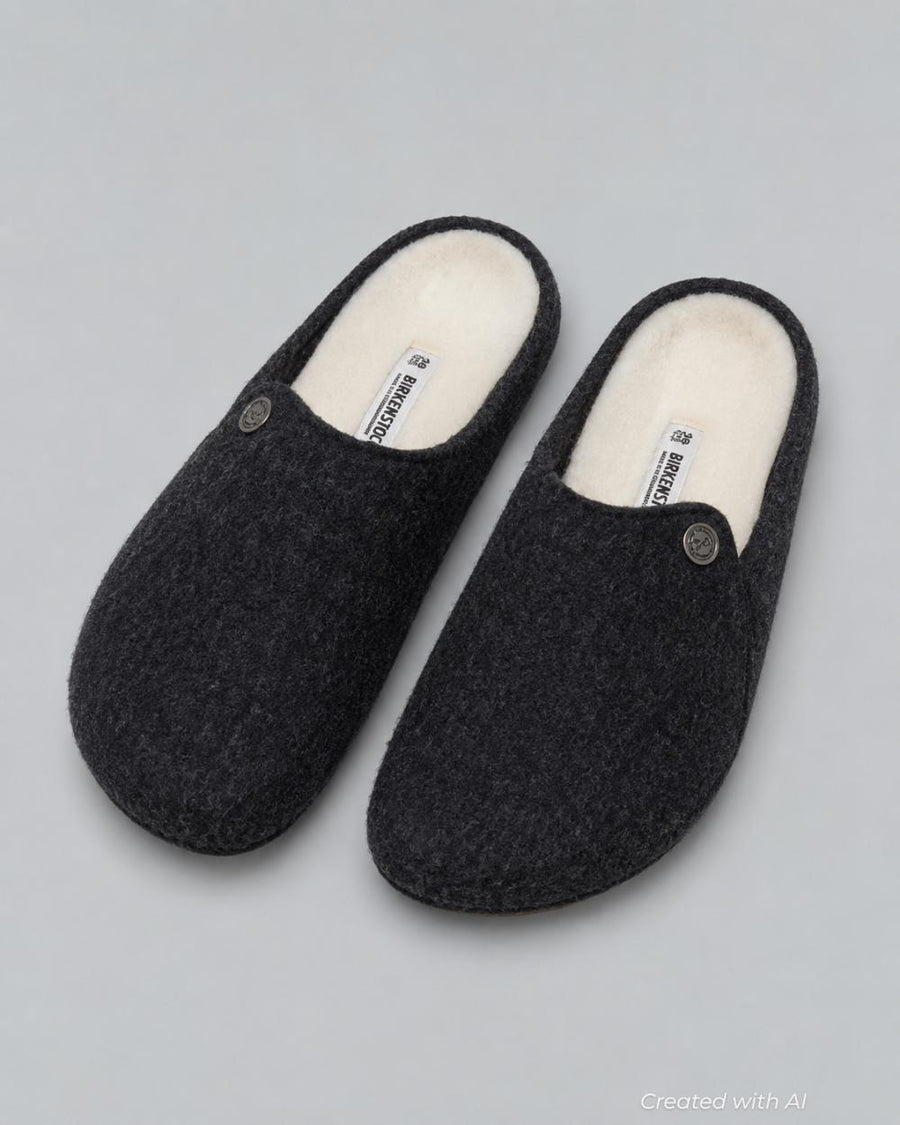 Men’s Zermatt Shearling Clogs - Gray - 10 10.5US / 43EU - Clog