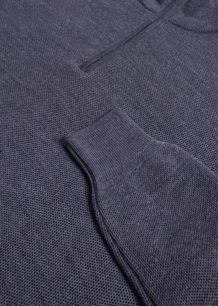 Merino Wool Quarter Zip Pullover - Grey - S (38) - Sweater