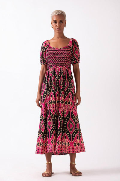 Merris Midi Dress - Black - Dresses