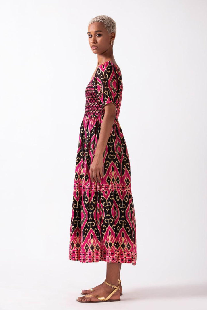 Merris Midi Dress - Black - Dresses